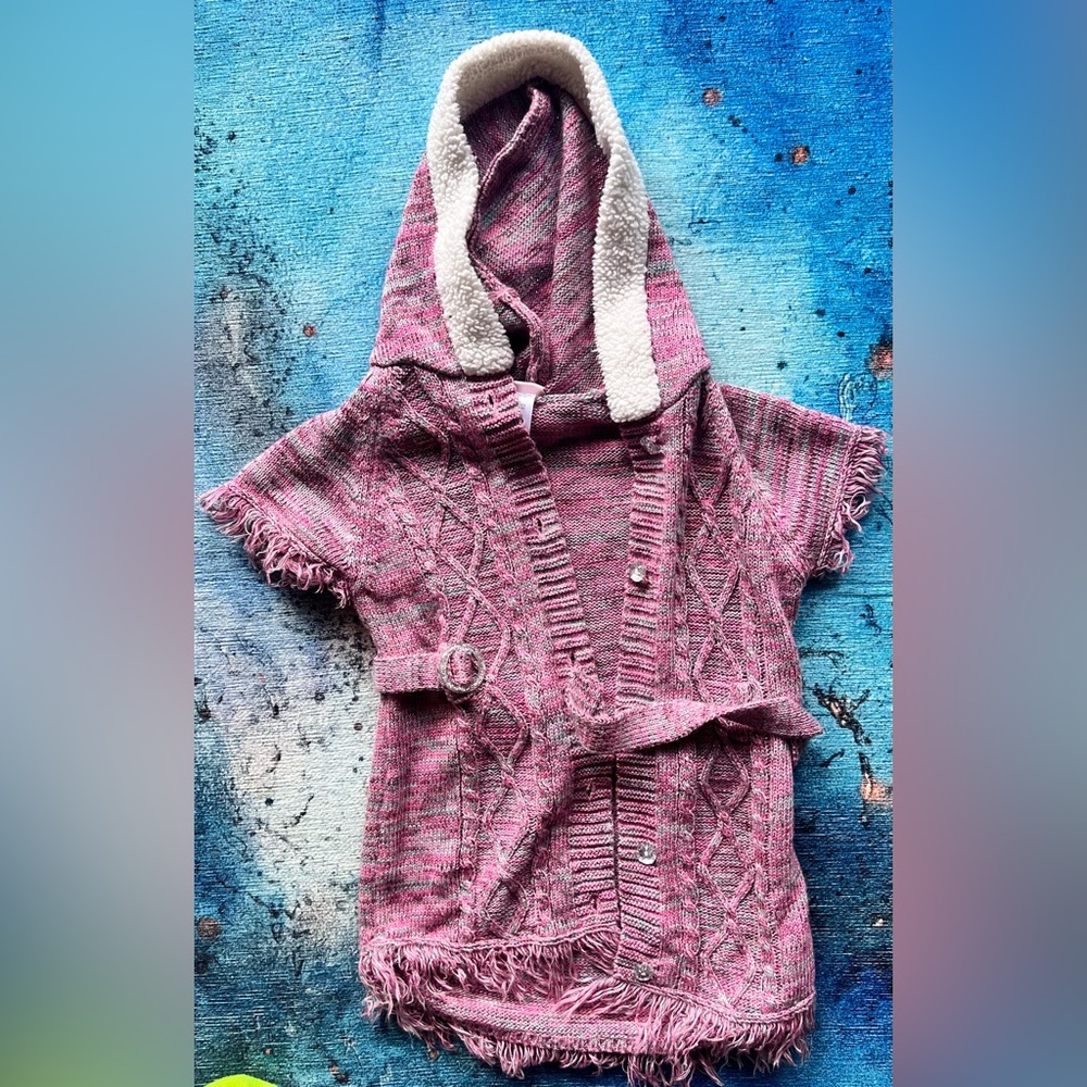 Little Lass hooded cardigan/duster